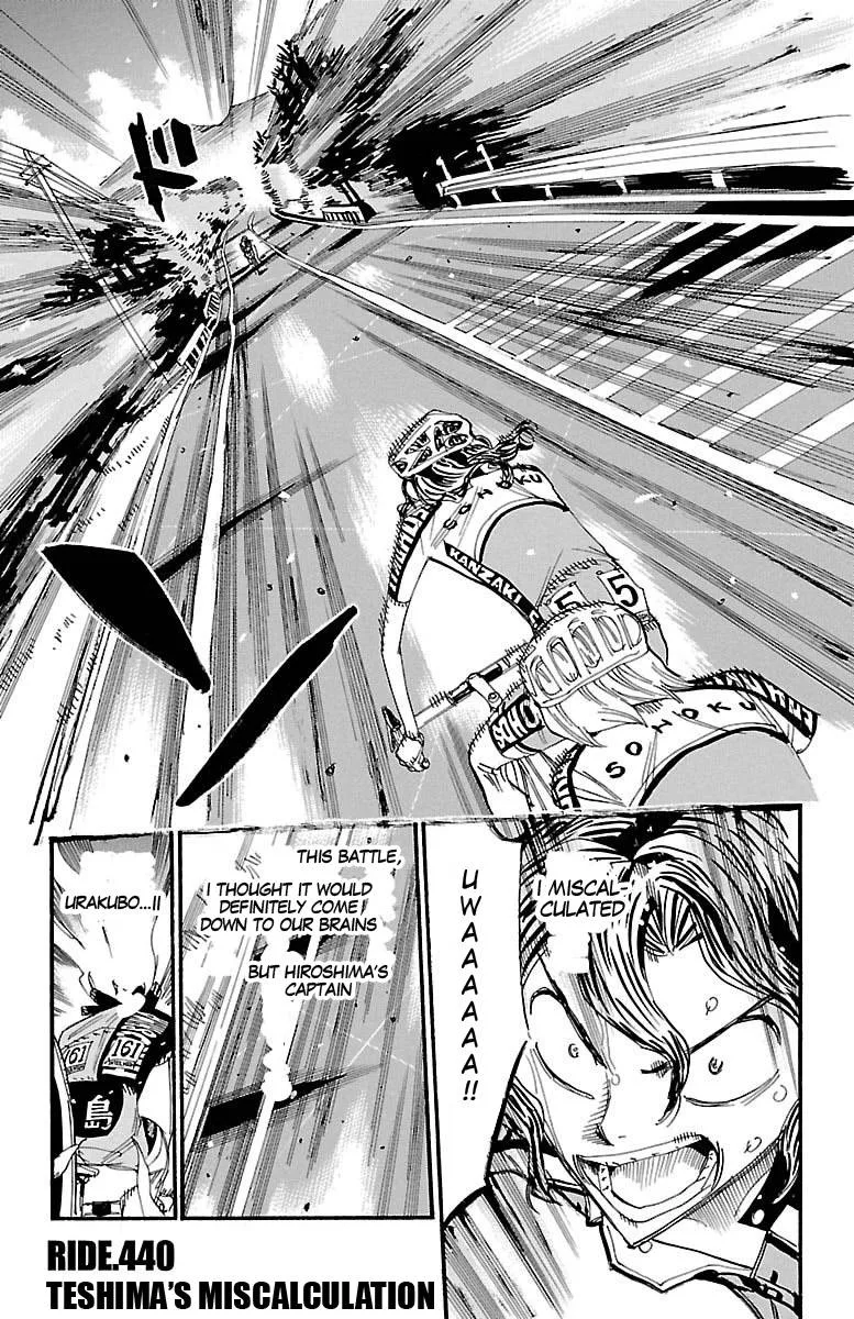 Yowamushi Pedal Chapter 440 page 1