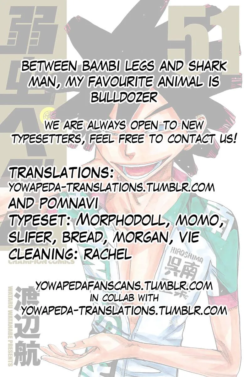 Yowamushi Pedal Chapter 441 page 21