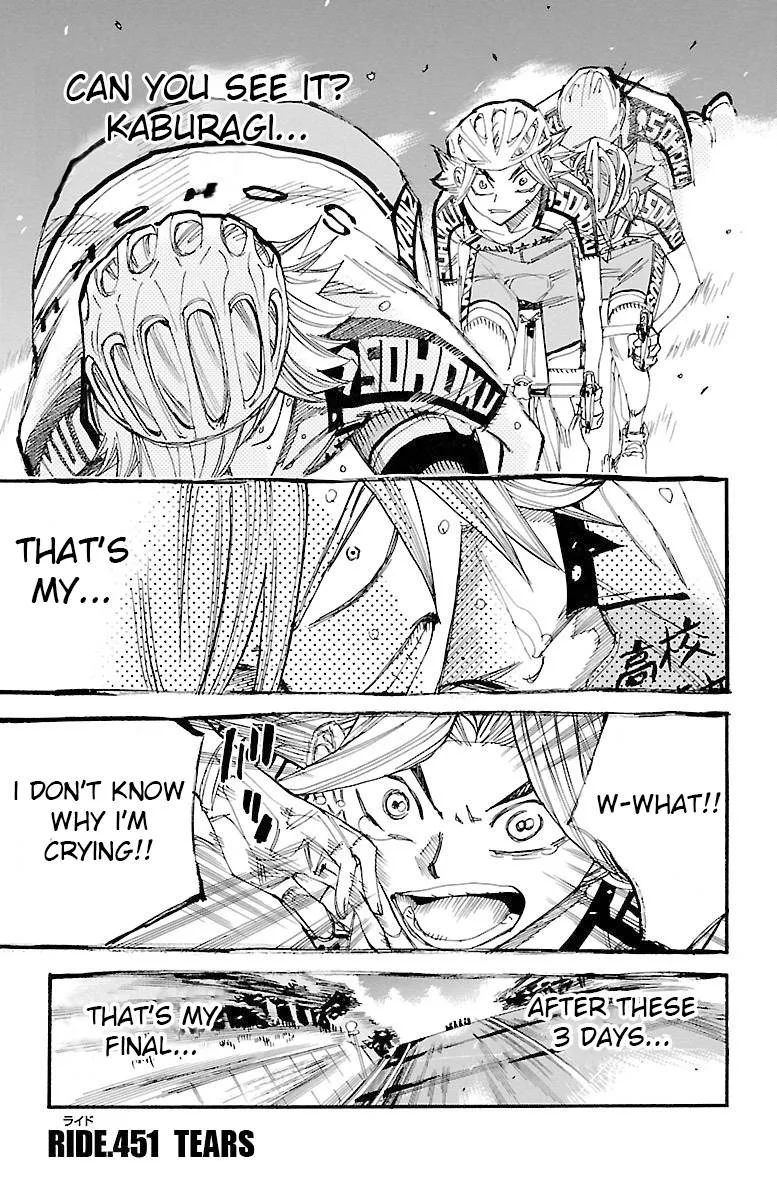 Yowamushi Pedal Chapter 451 page 2