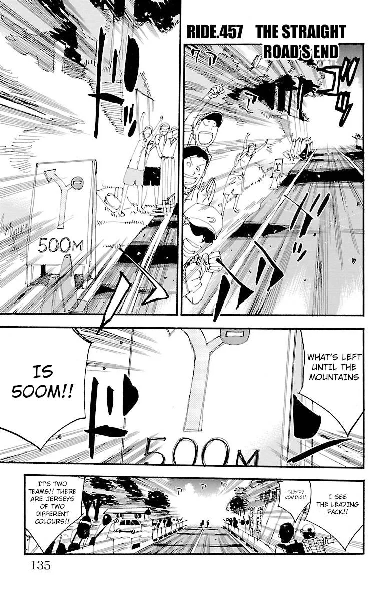 Yowamushi Pedal Chapter 457 page 1