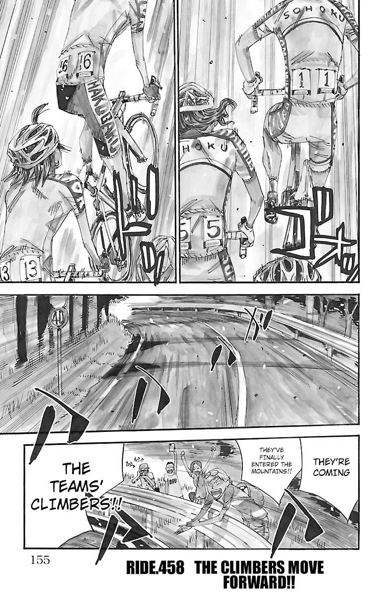 Yowamushi Pedal Chapter 458 page 1