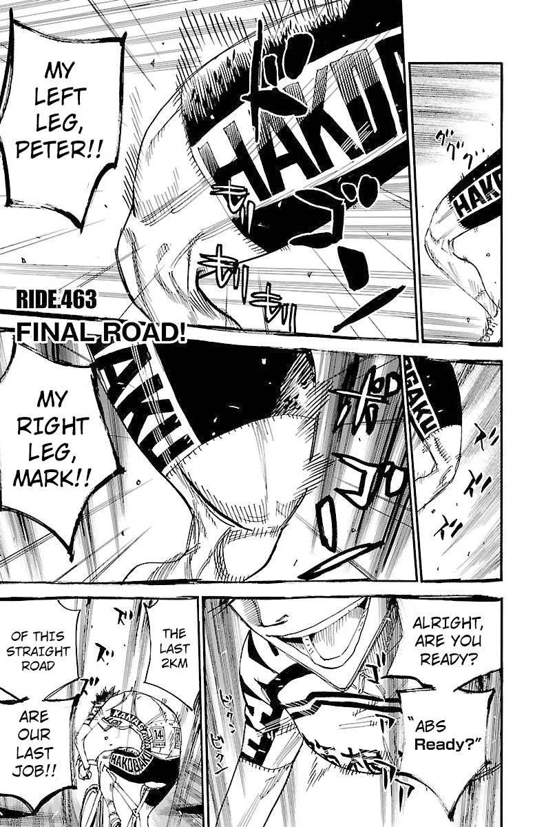 Yowamushi Pedal Chapter 463 page 1
