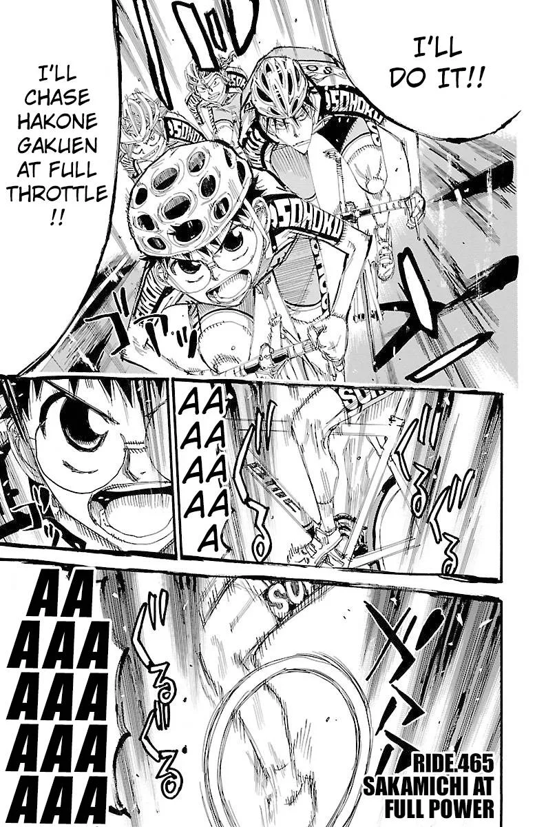 Yowamushi Pedal Chapter 465 page 1