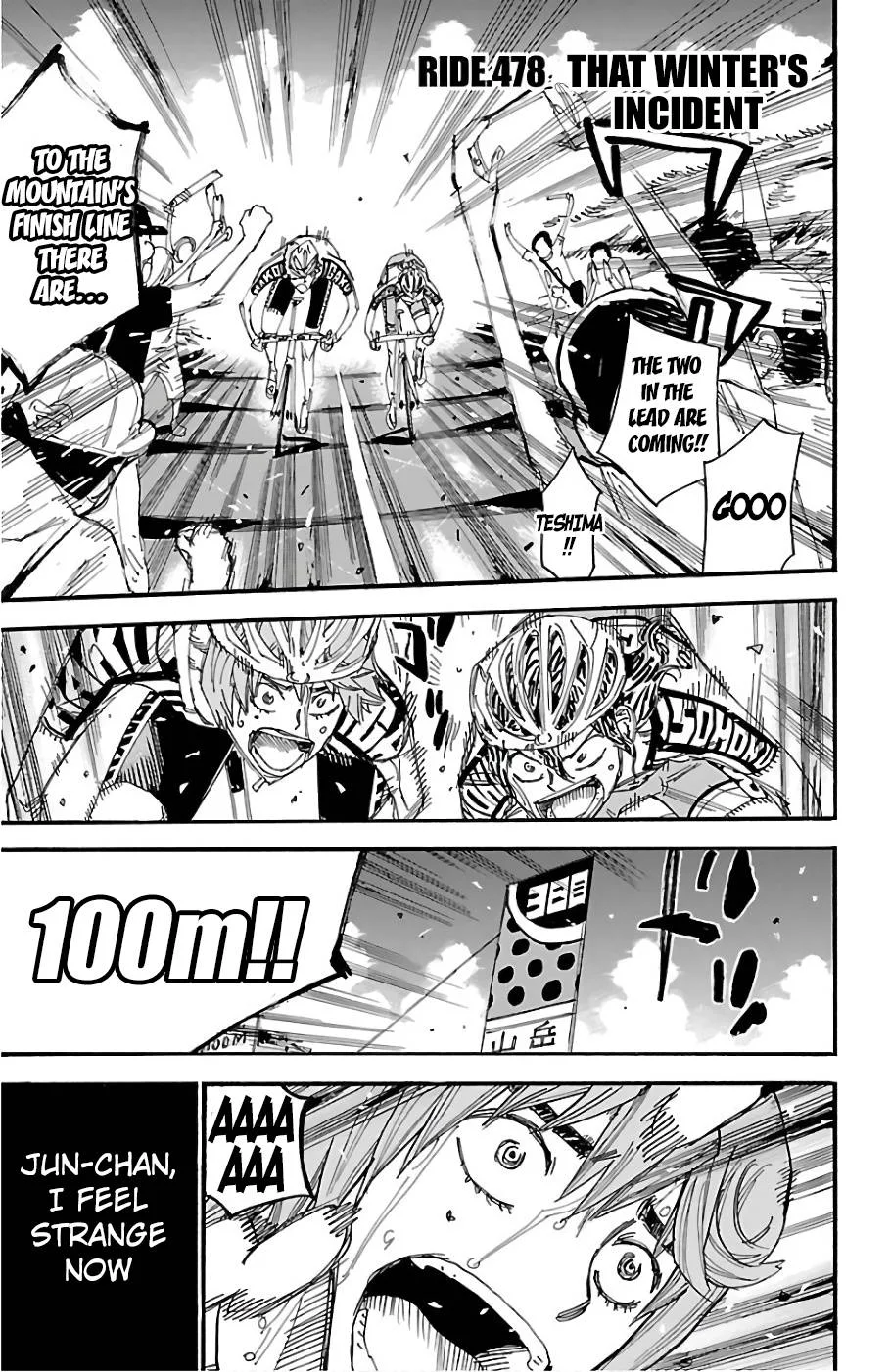 Yowamushi Pedal Chapter 478 page 1