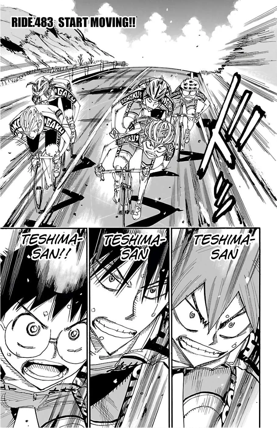 Yowamushi Pedal Chapter 483 page 1