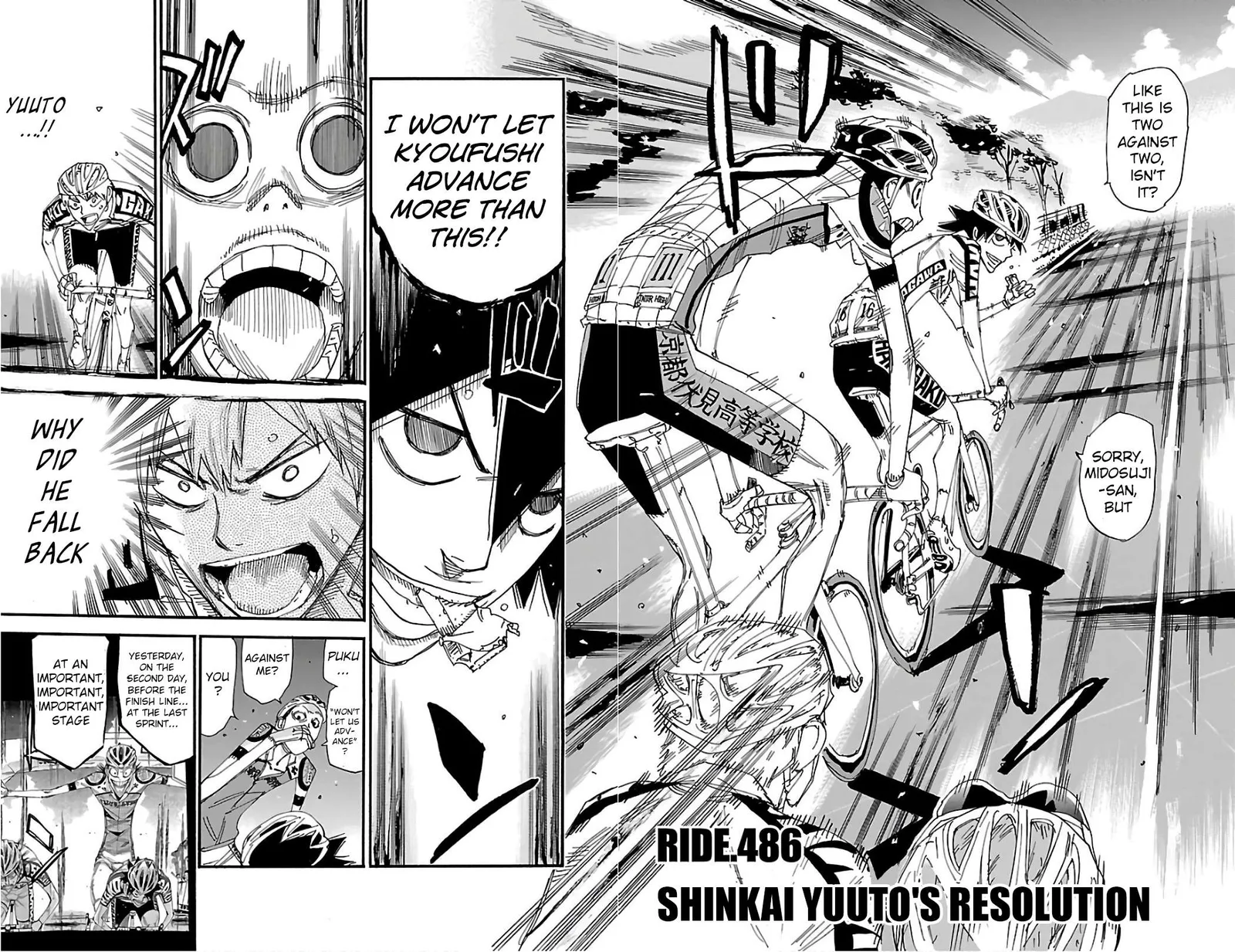 Yowamushi Pedal Chapter 486 page 2