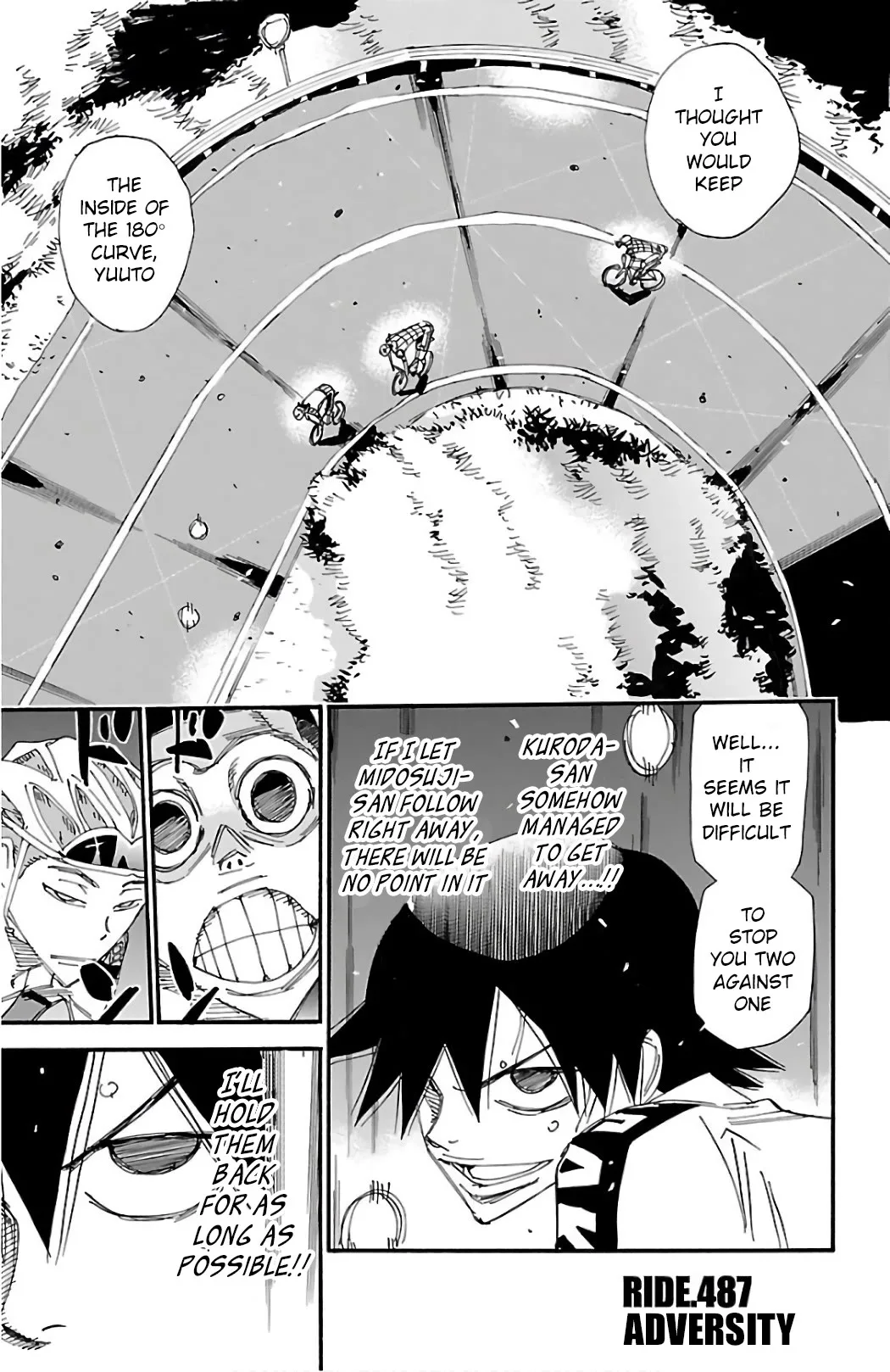 Yowamushi Pedal Chapter 487 page 1