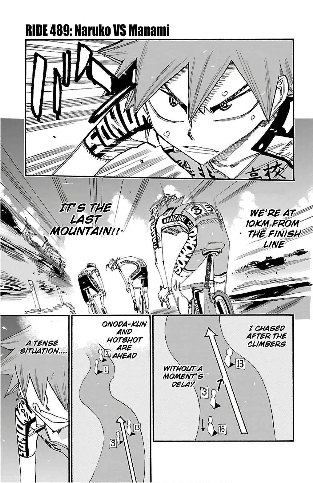 Yowamushi Pedal Chapter 489 page 1