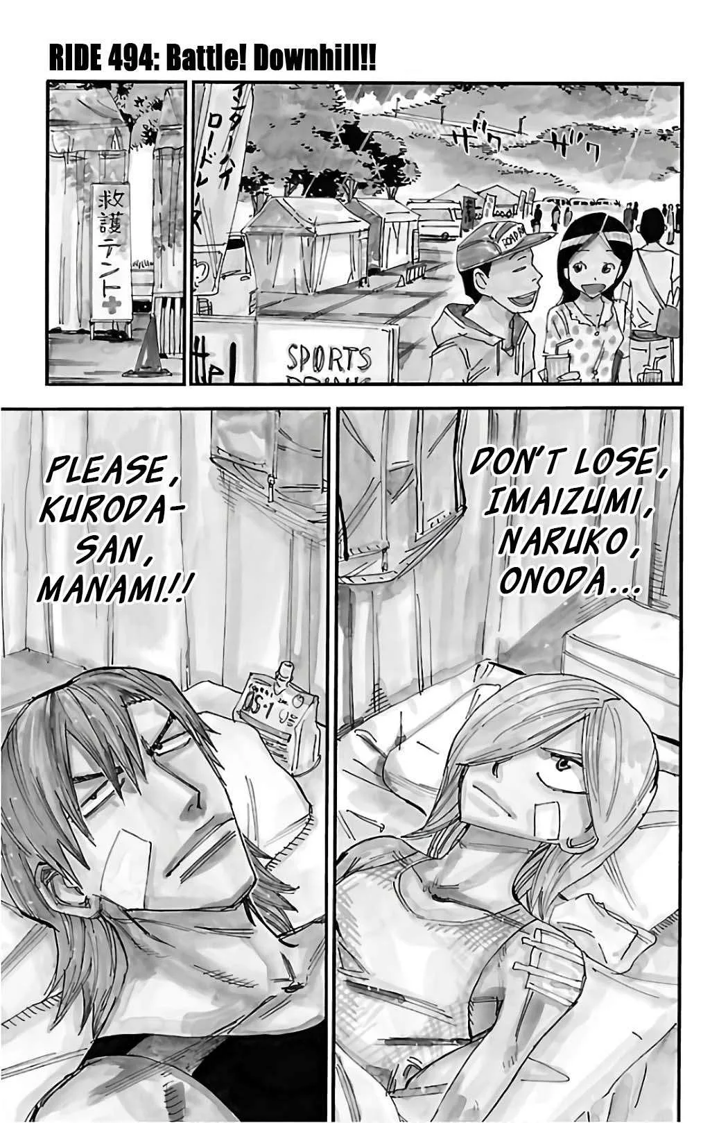 Yowamushi Pedal Chapter 494 page 1