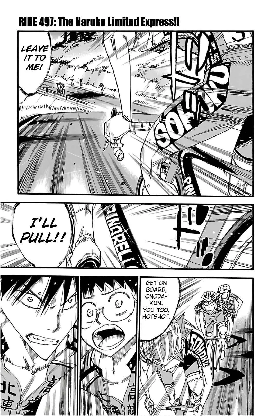 Yowamushi Pedal Chapter 497 page 1