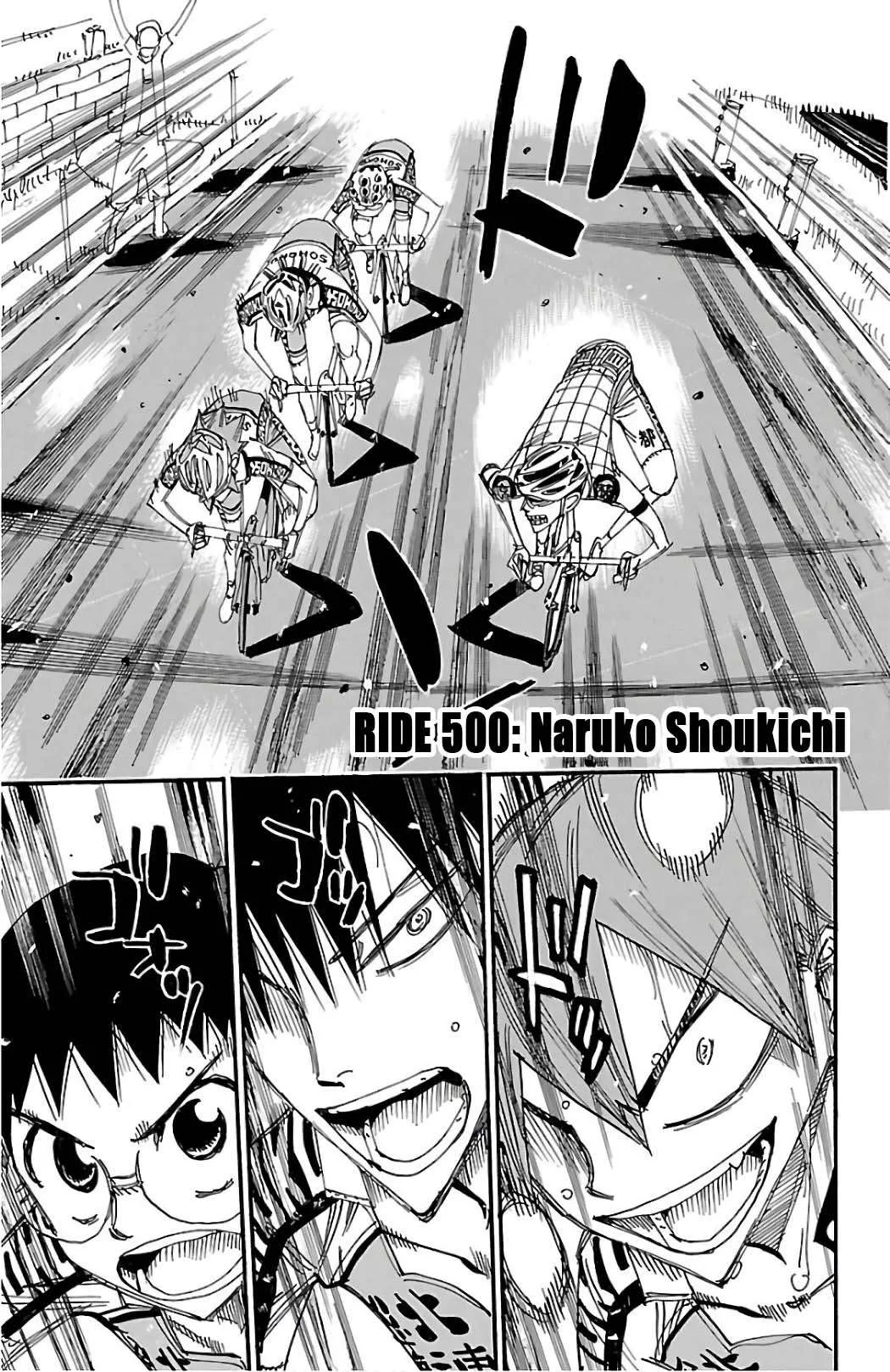 Yowamushi Pedal Chapter 500 page 1