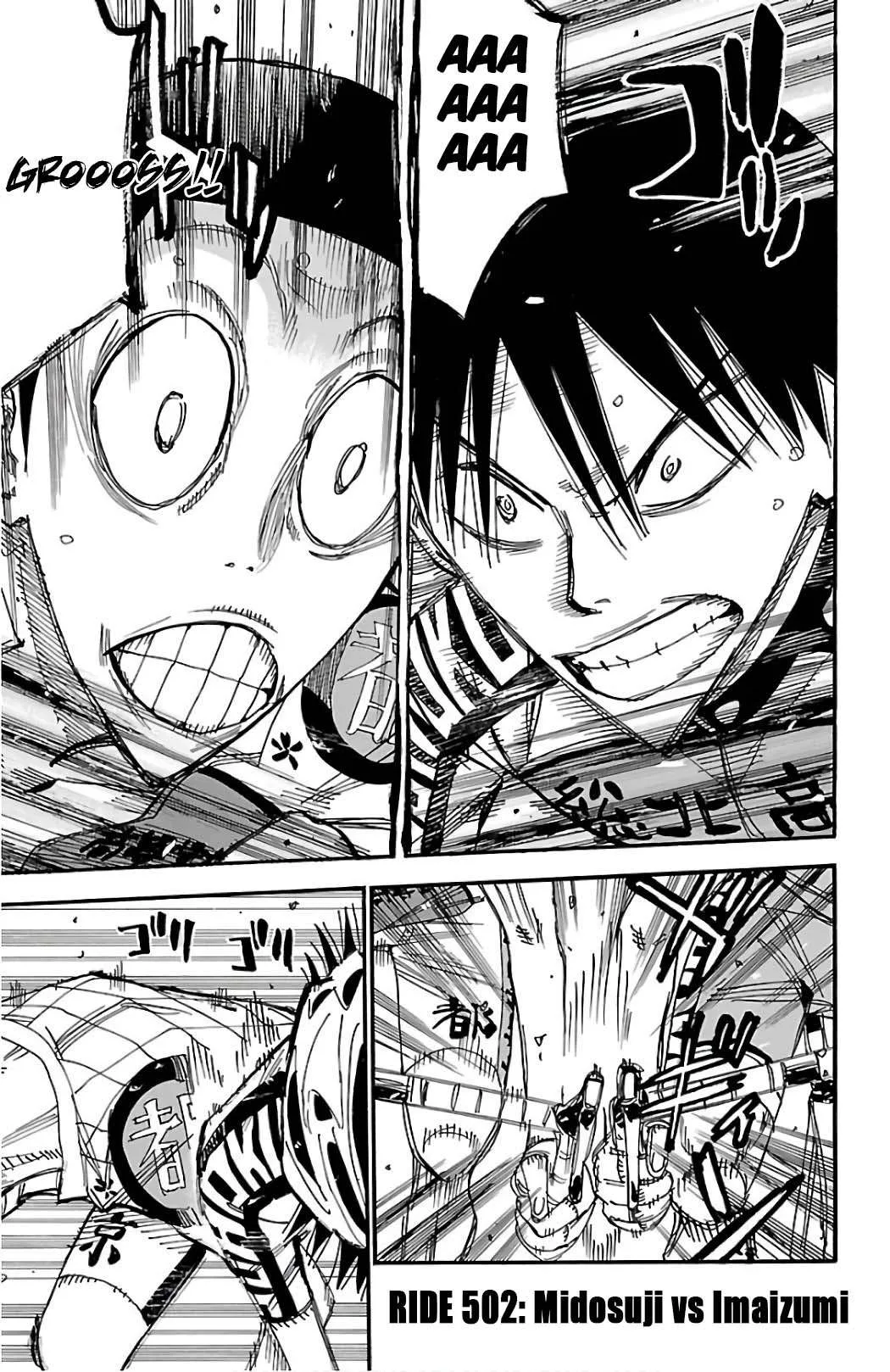 Yowamushi Pedal Chapter 502 page 1