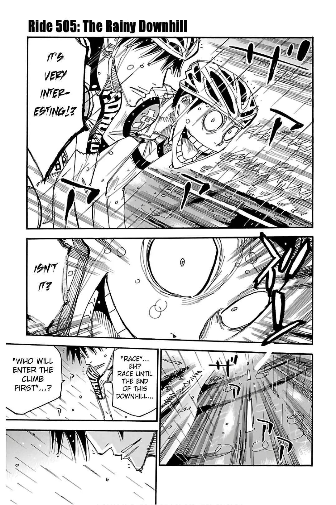 Yowamushi Pedal Chapter 505 page 1