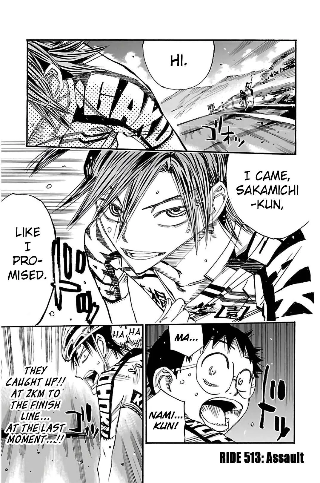 Yowamushi Pedal Chapter 513 page 1