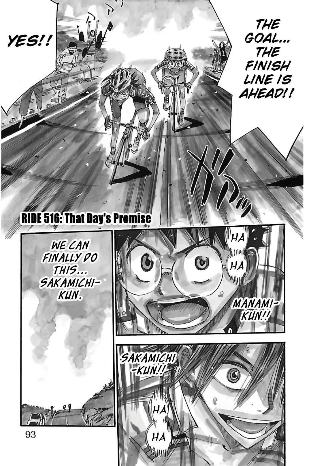 Yowamushi Pedal Chapter 516 page 1
