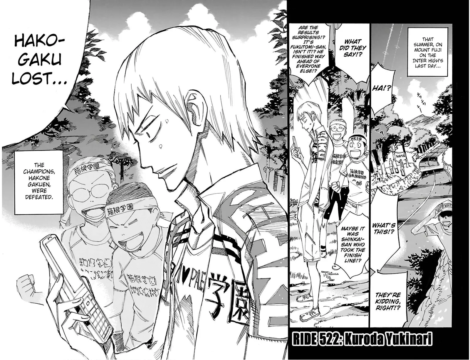 Yowamushi Pedal Chapter 522 page 4