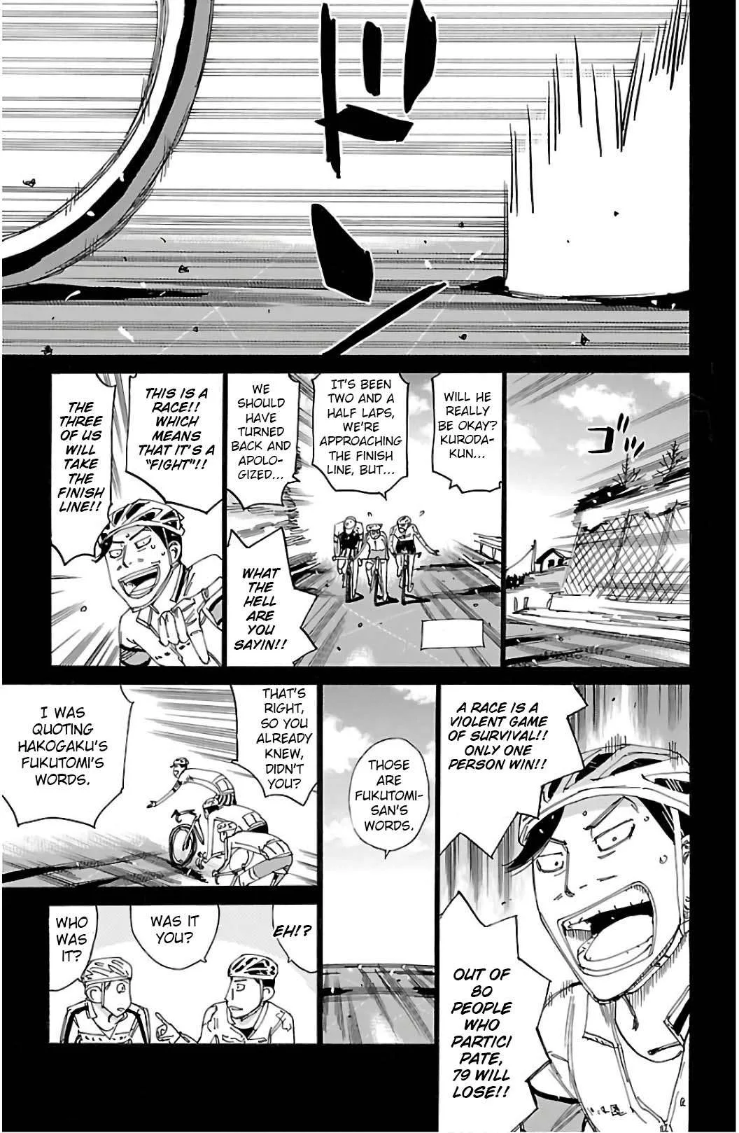 Yowamushi Pedal Chapter 523 page 6