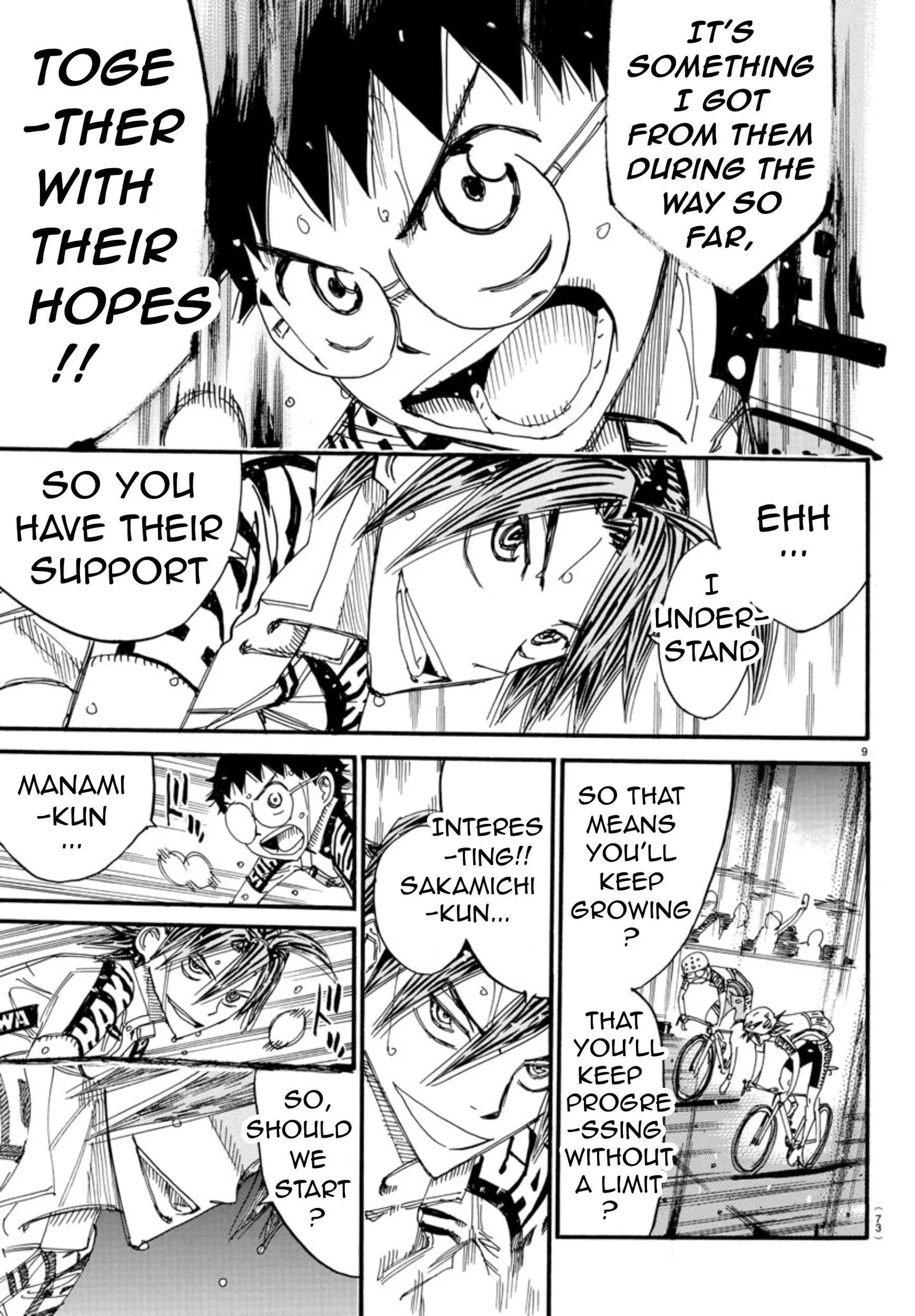 Yowamushi Pedal Chapter 536 page 9