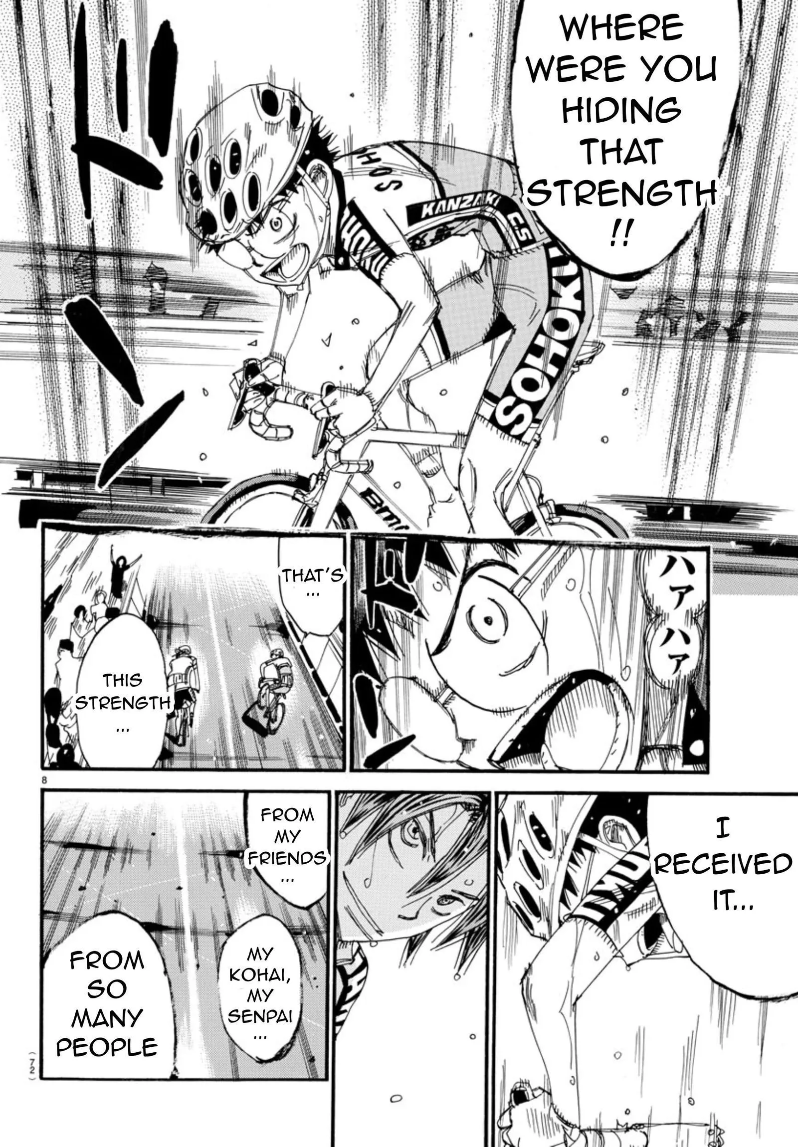 Yowamushi Pedal Chapter 536 page 8