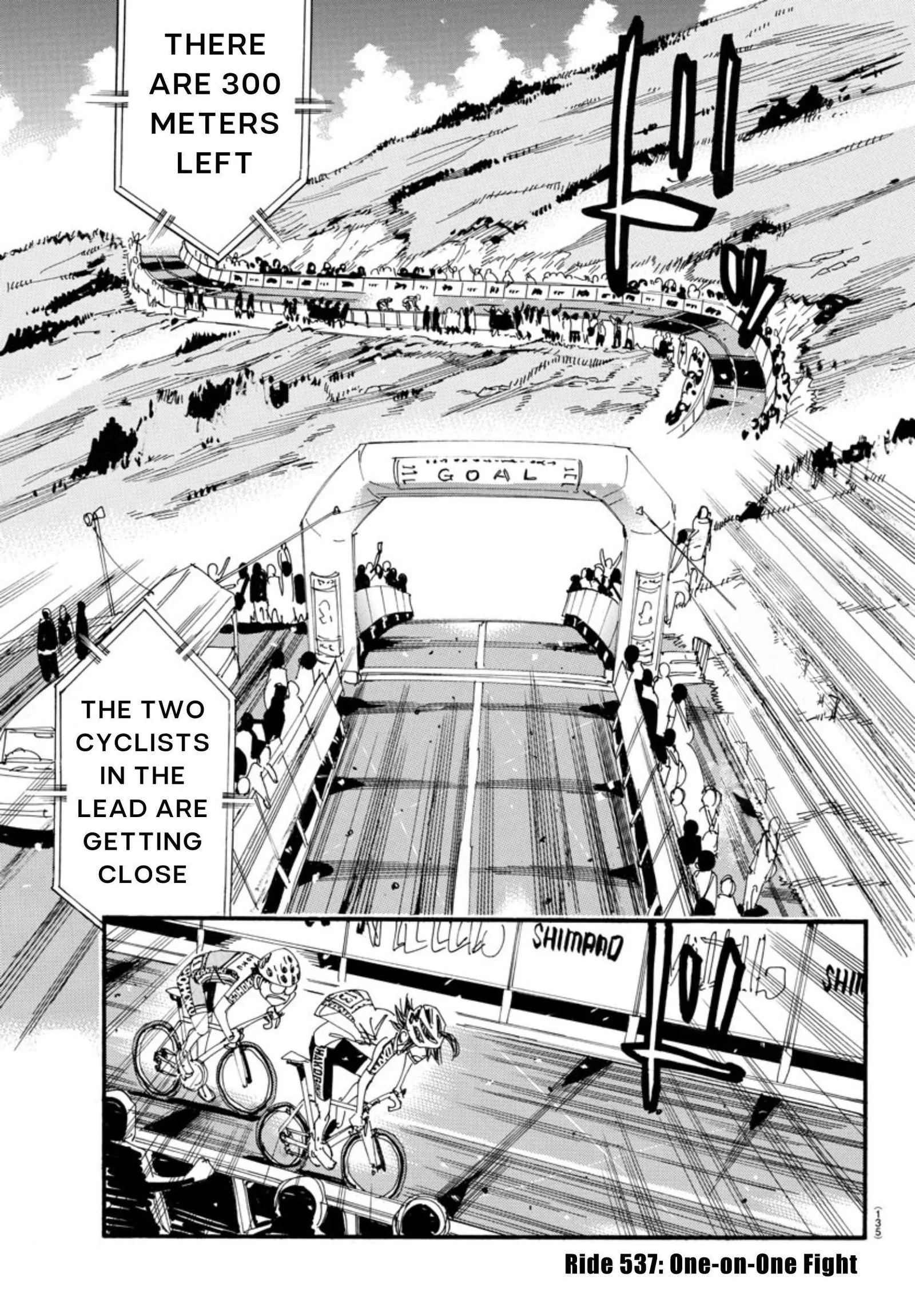Yowamushi Pedal Chapter 537 page 2