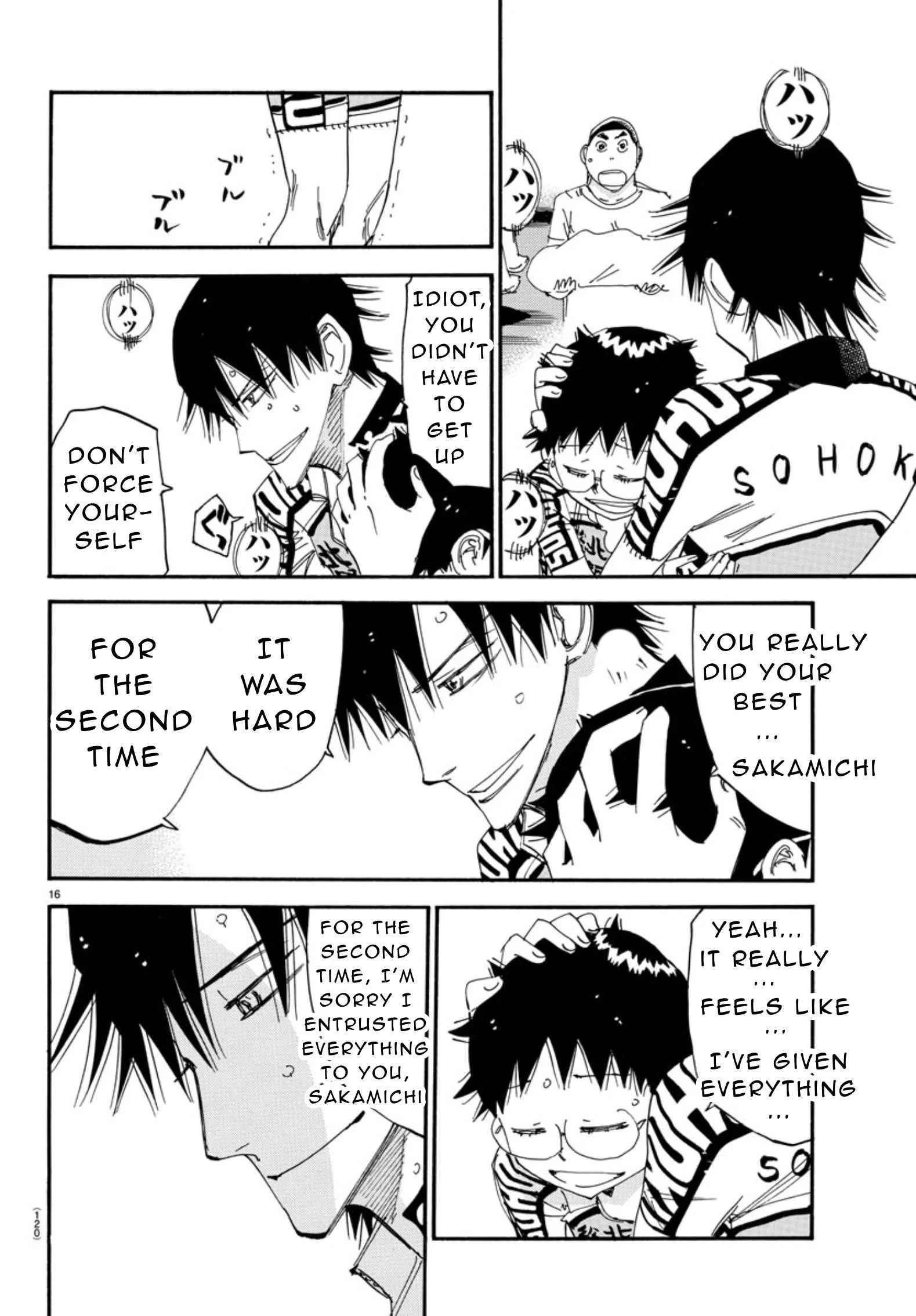 Yowamushi Pedal Chapter 542 page 14