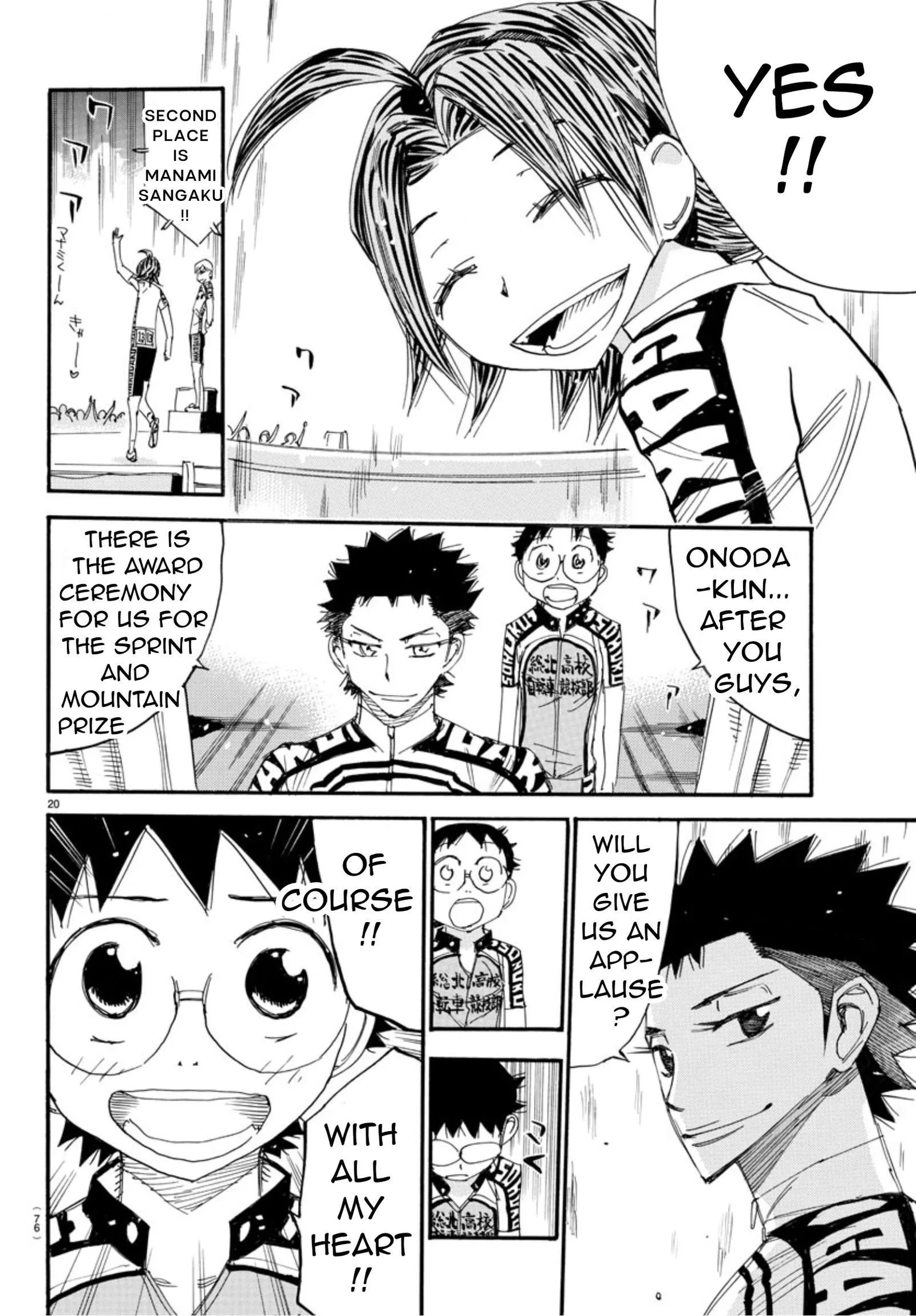 Yowamushi Pedal Chapter 544 page 18