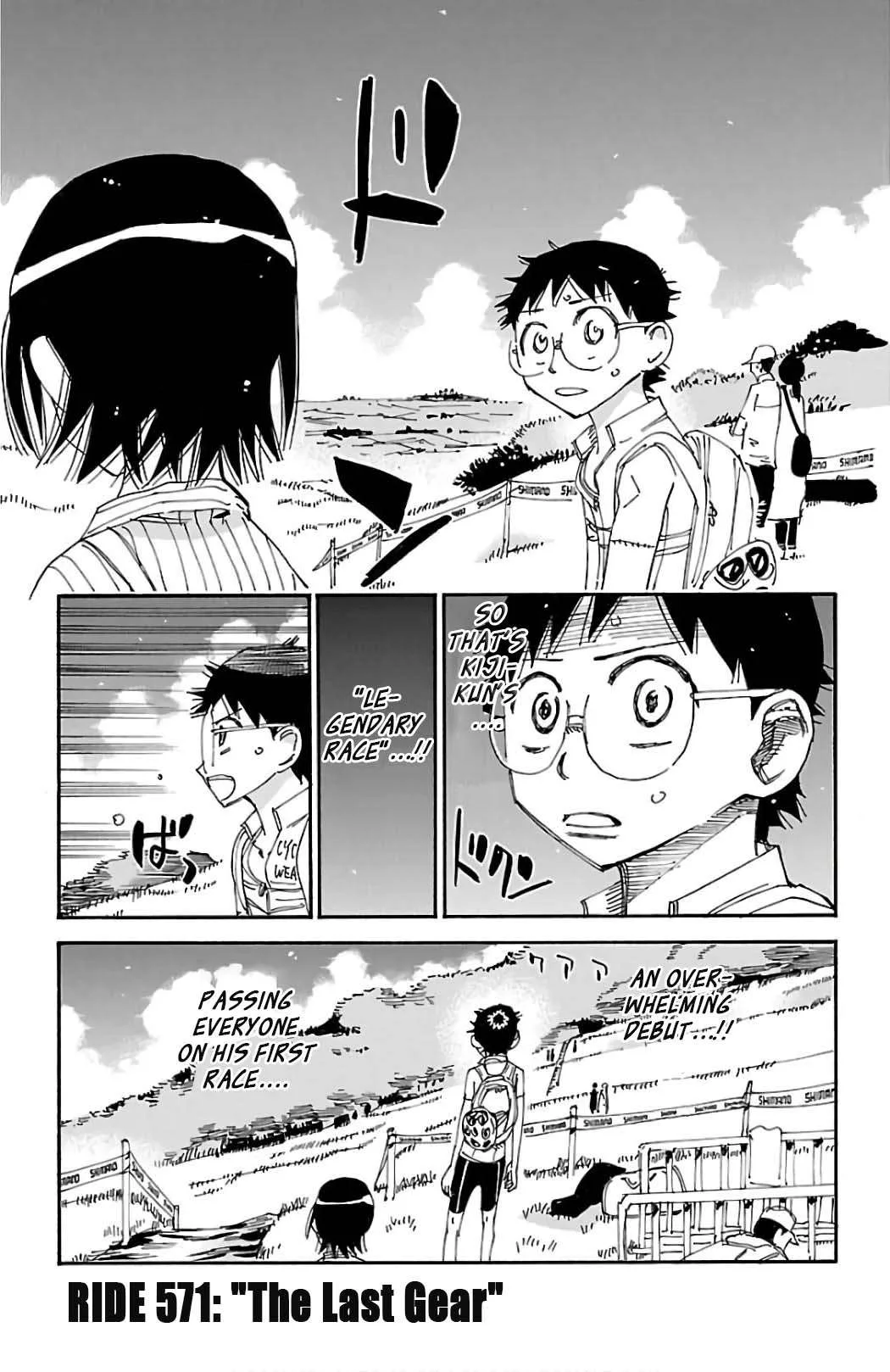 Yowamushi Pedal Chapter 571 page 1