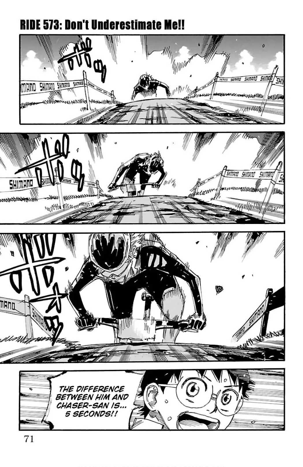 Yowamushi Pedal Chapter 573 page 1