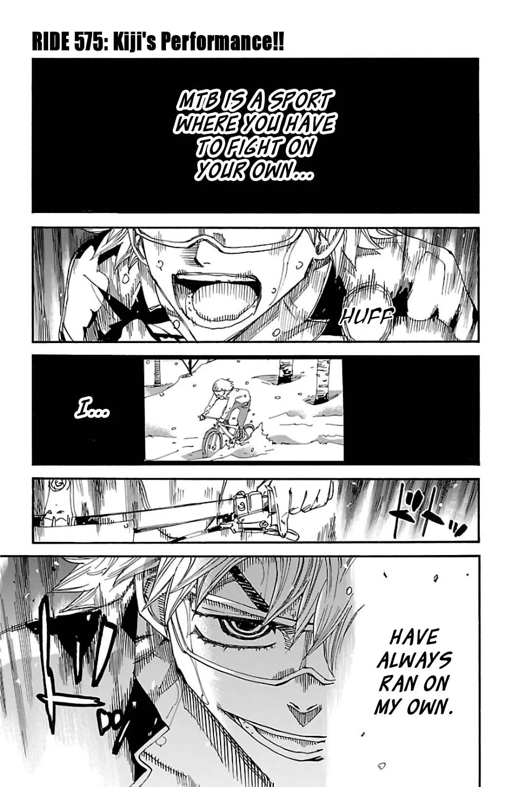 Yowamushi Pedal Chapter 575 page 1
