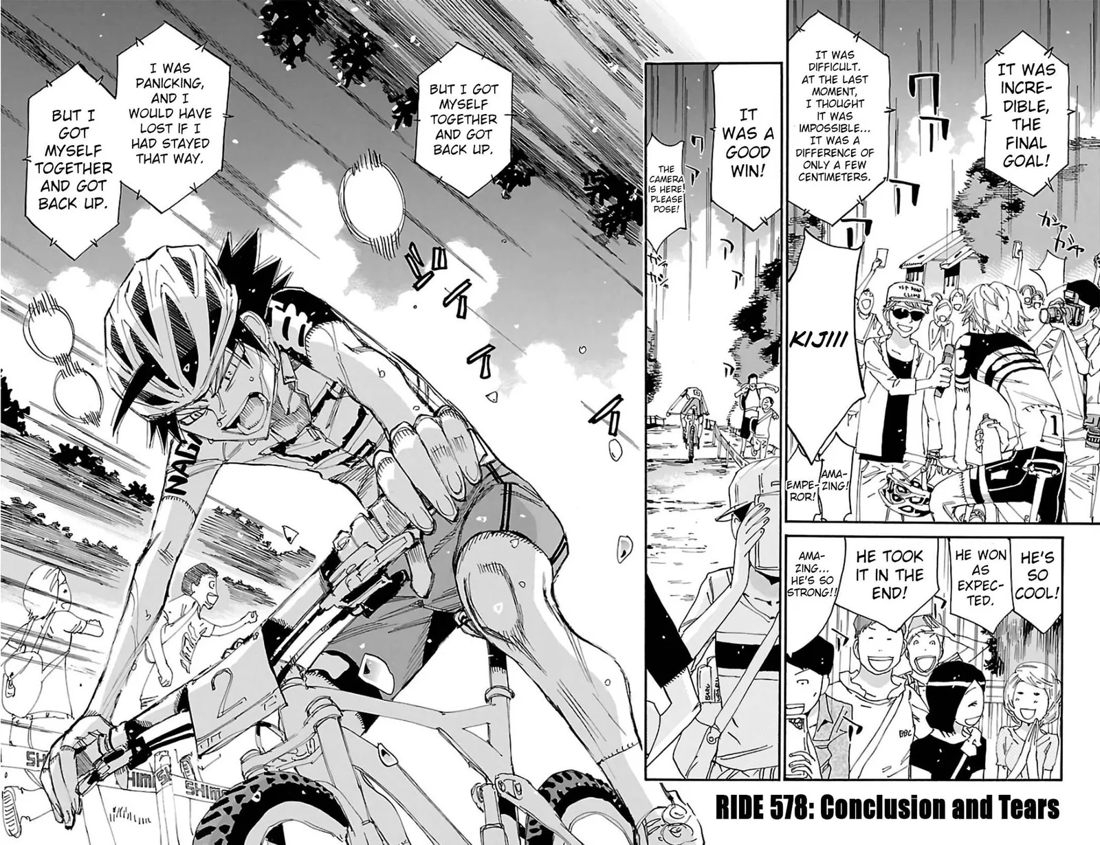 Yowamushi Pedal Chapter 578 page 2