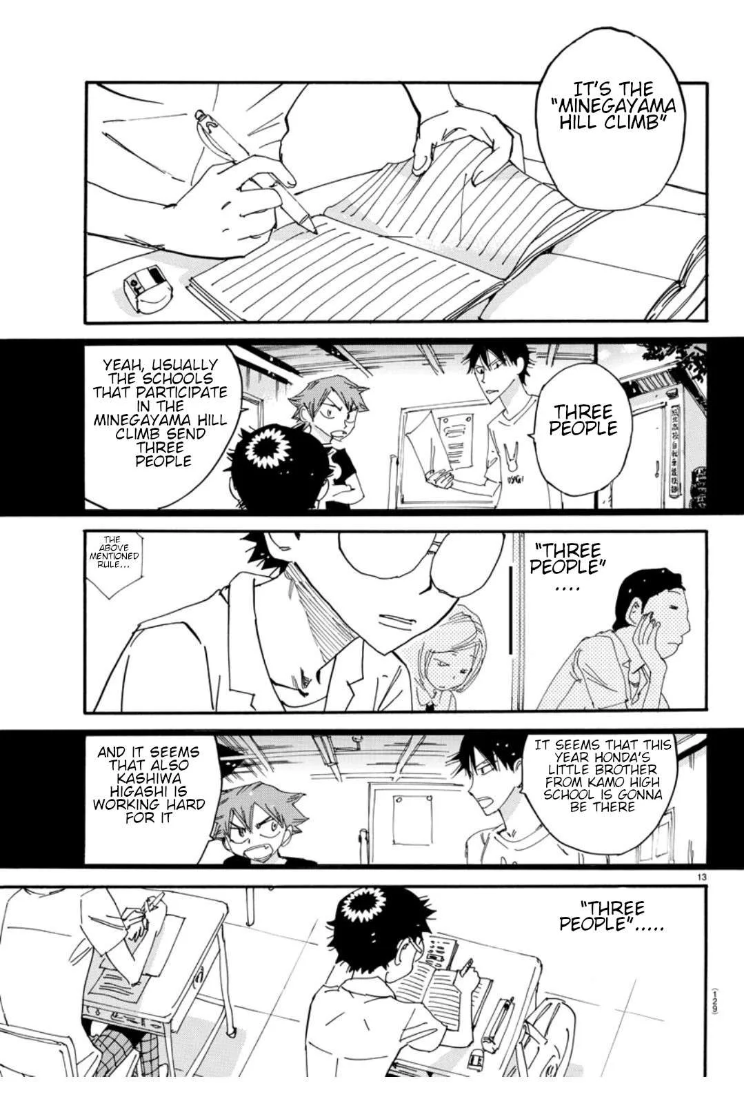 Yowamushi Pedal Chapter 611 page 14