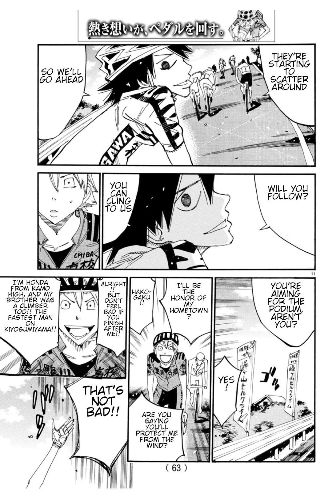 Yowamushi Pedal Chapter 615 page 13