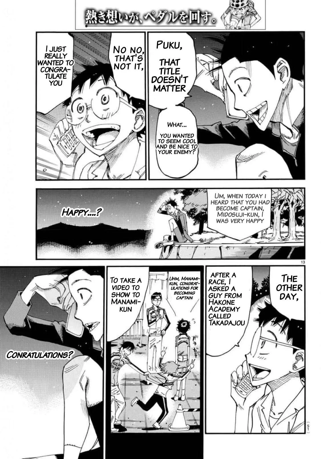 Yowamushi Pedal Chapter 636 page 12