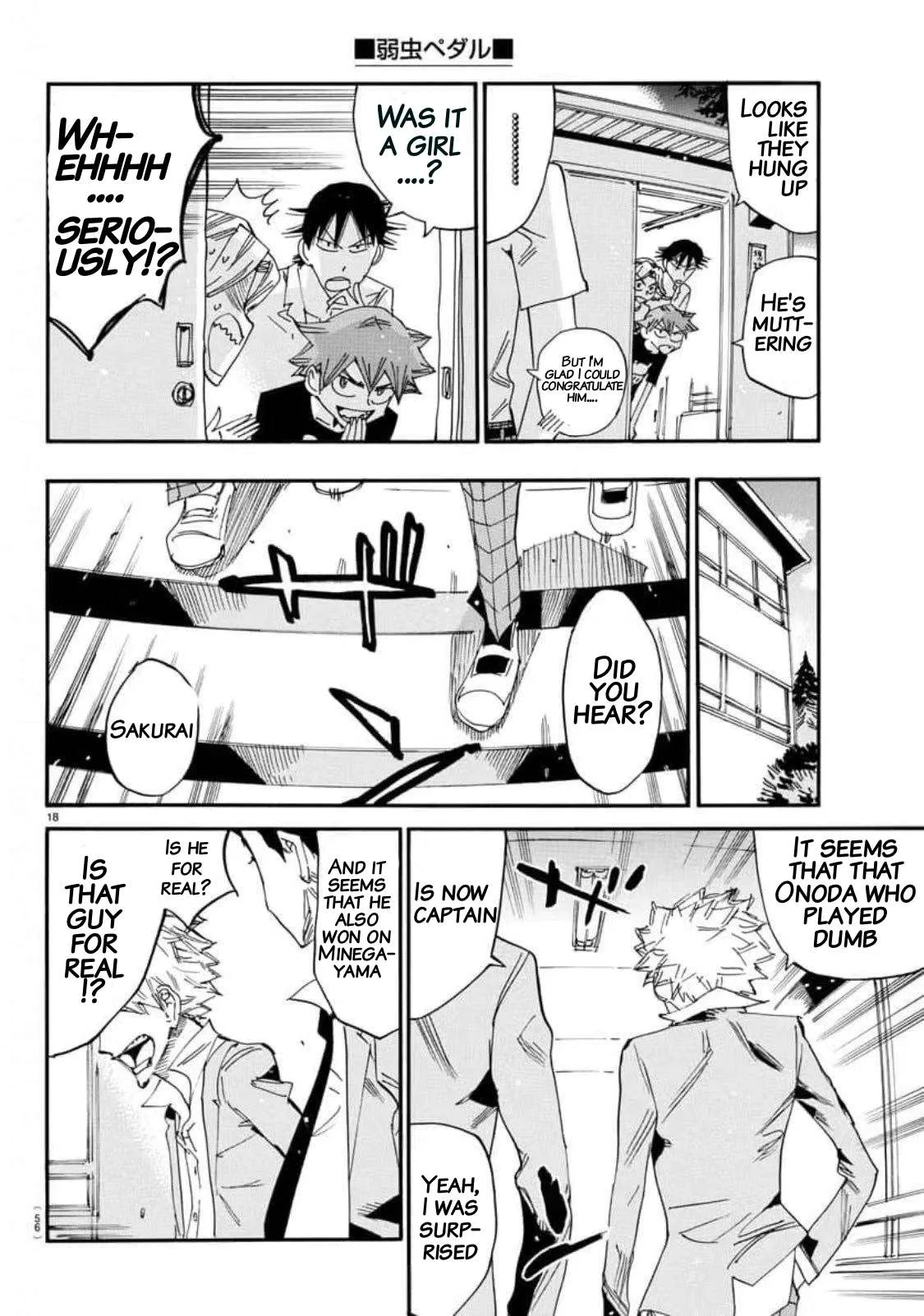 Yowamushi Pedal Chapter 636 page 17