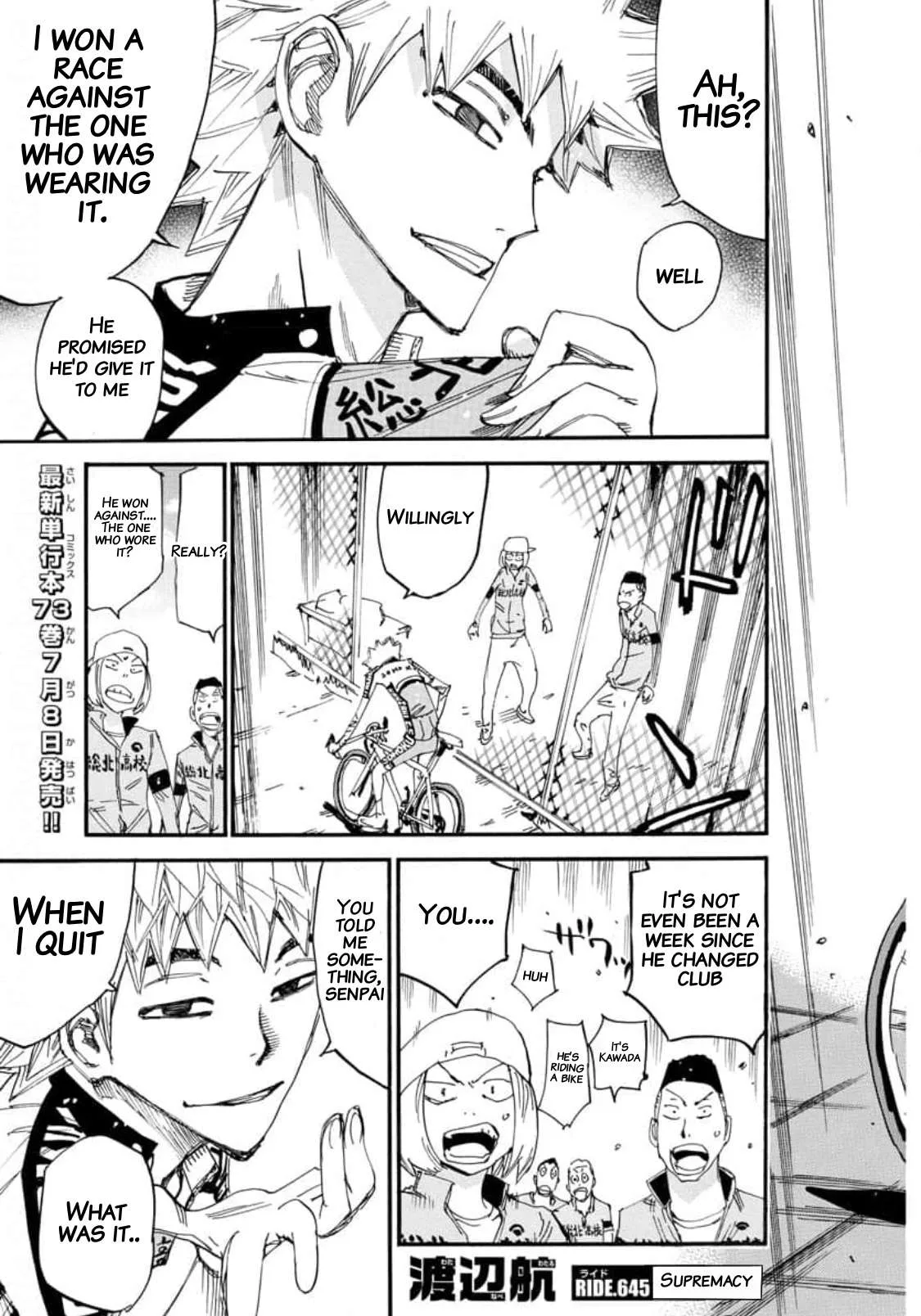 Yowamushi Pedal Chapter 645 page 5