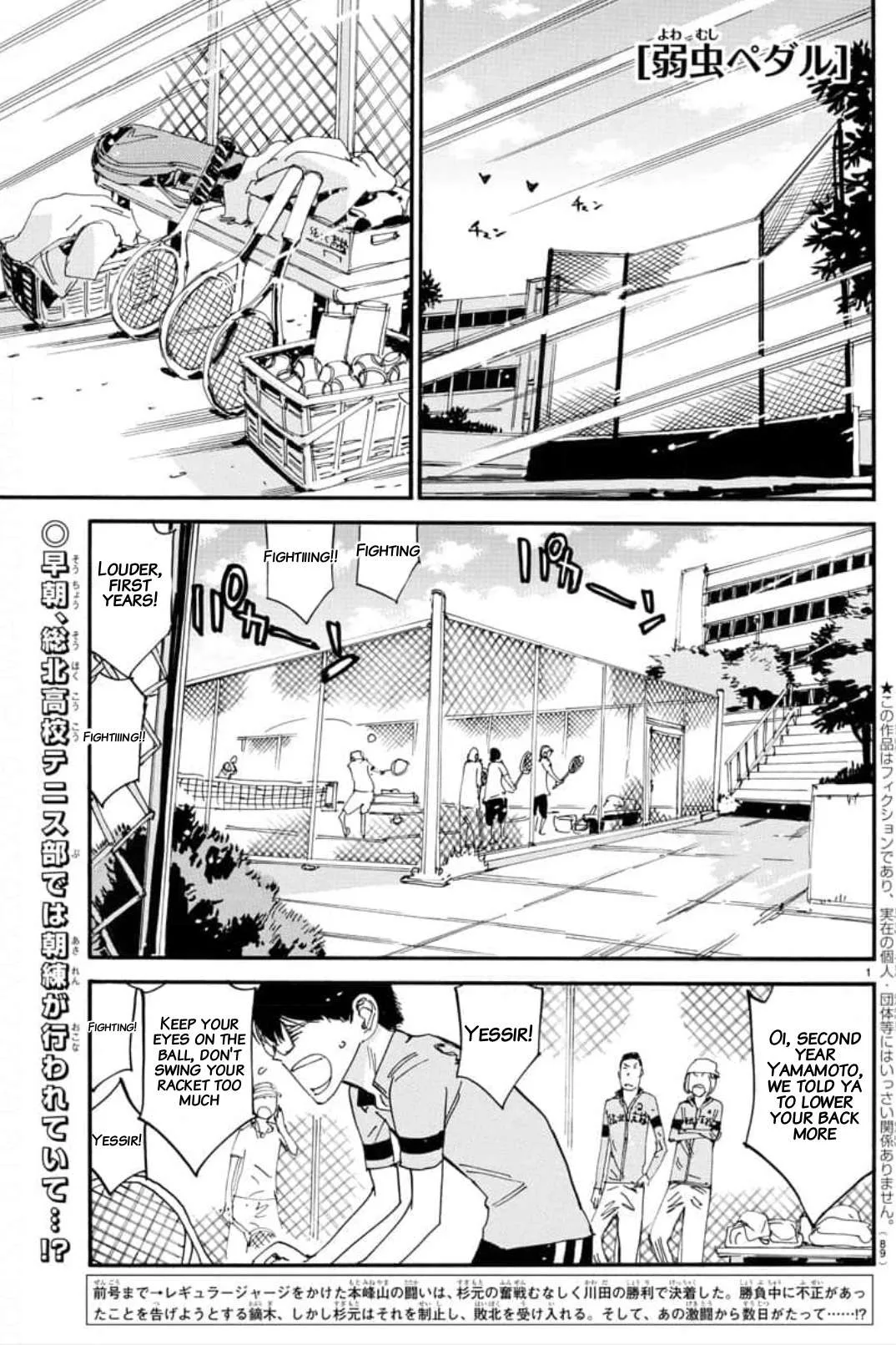 Yowamushi Pedal Chapter 645 page 1