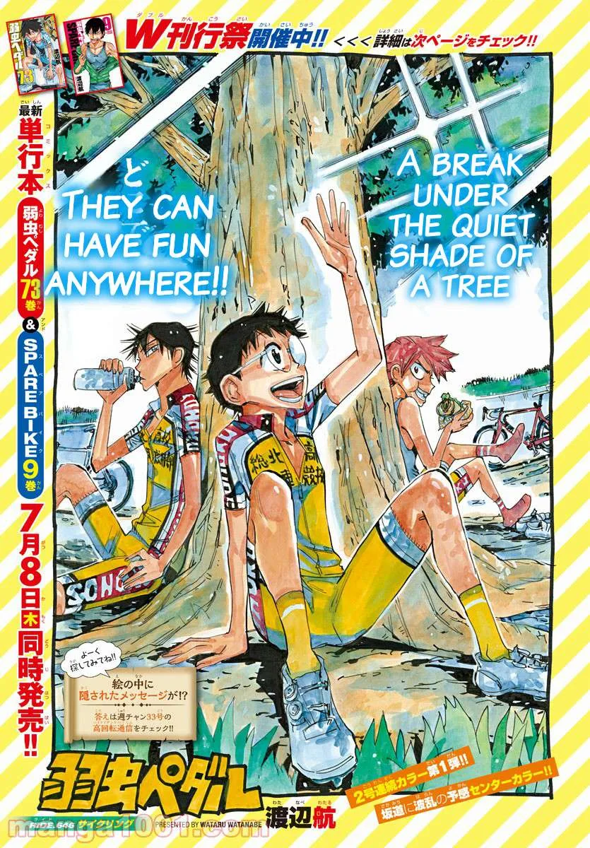 Yowamushi Pedal Chapter 646 page 1