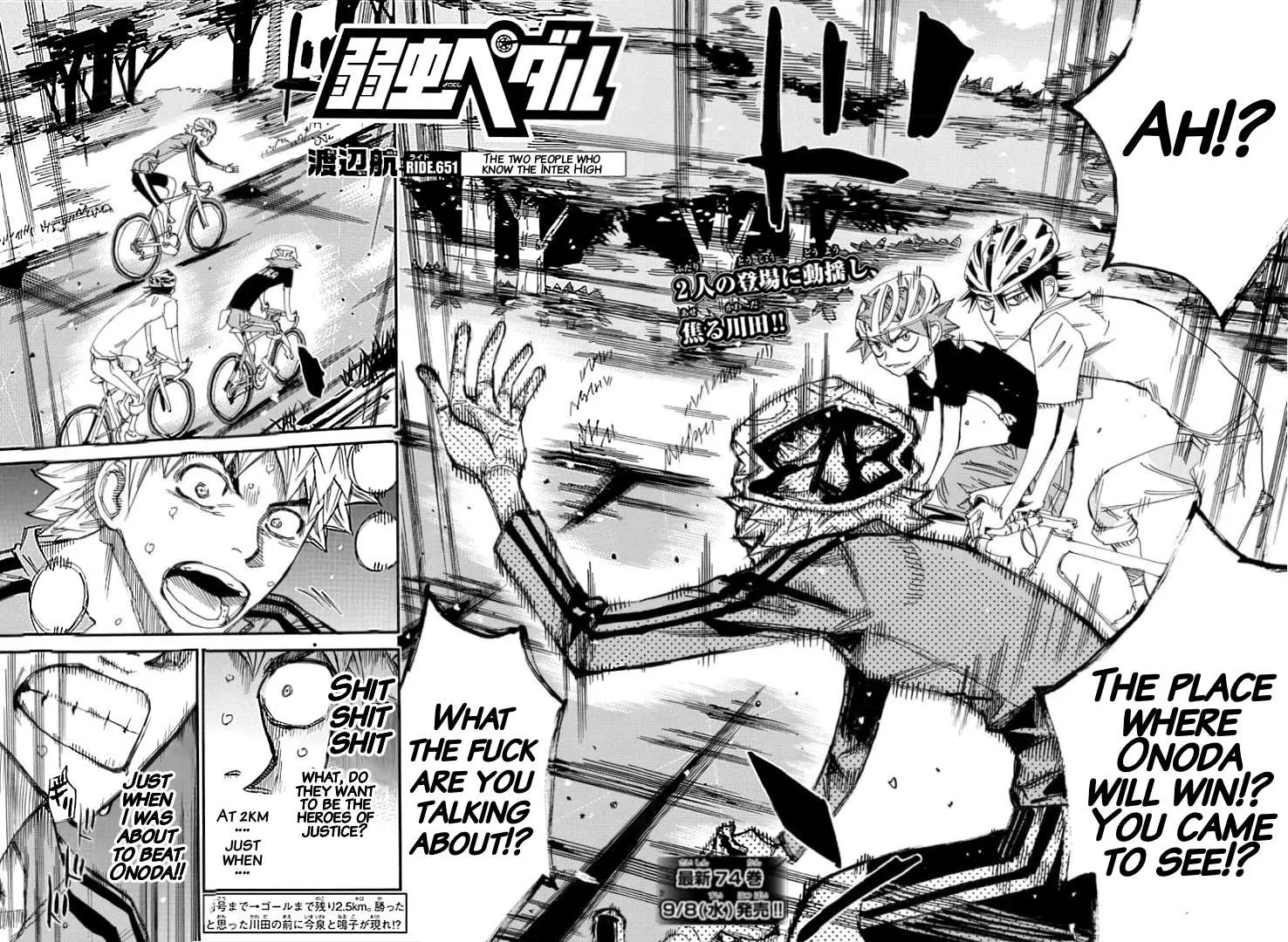 Yowamushi Pedal Chapter 651 page 2