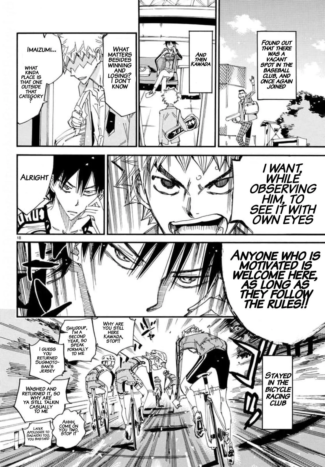Yowamushi Pedal Chapter 655 page 16