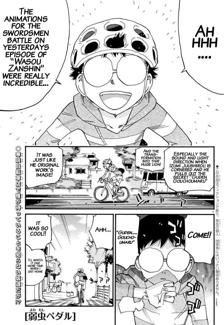 Yowamushi Pedal Chapter 657 page 1