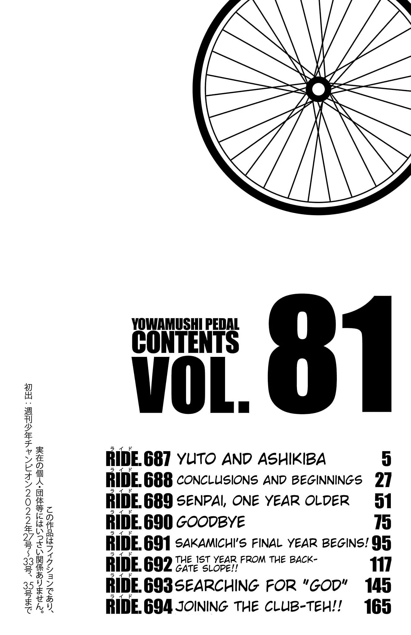 Yowamushi Pedal Chapter 687 page 6