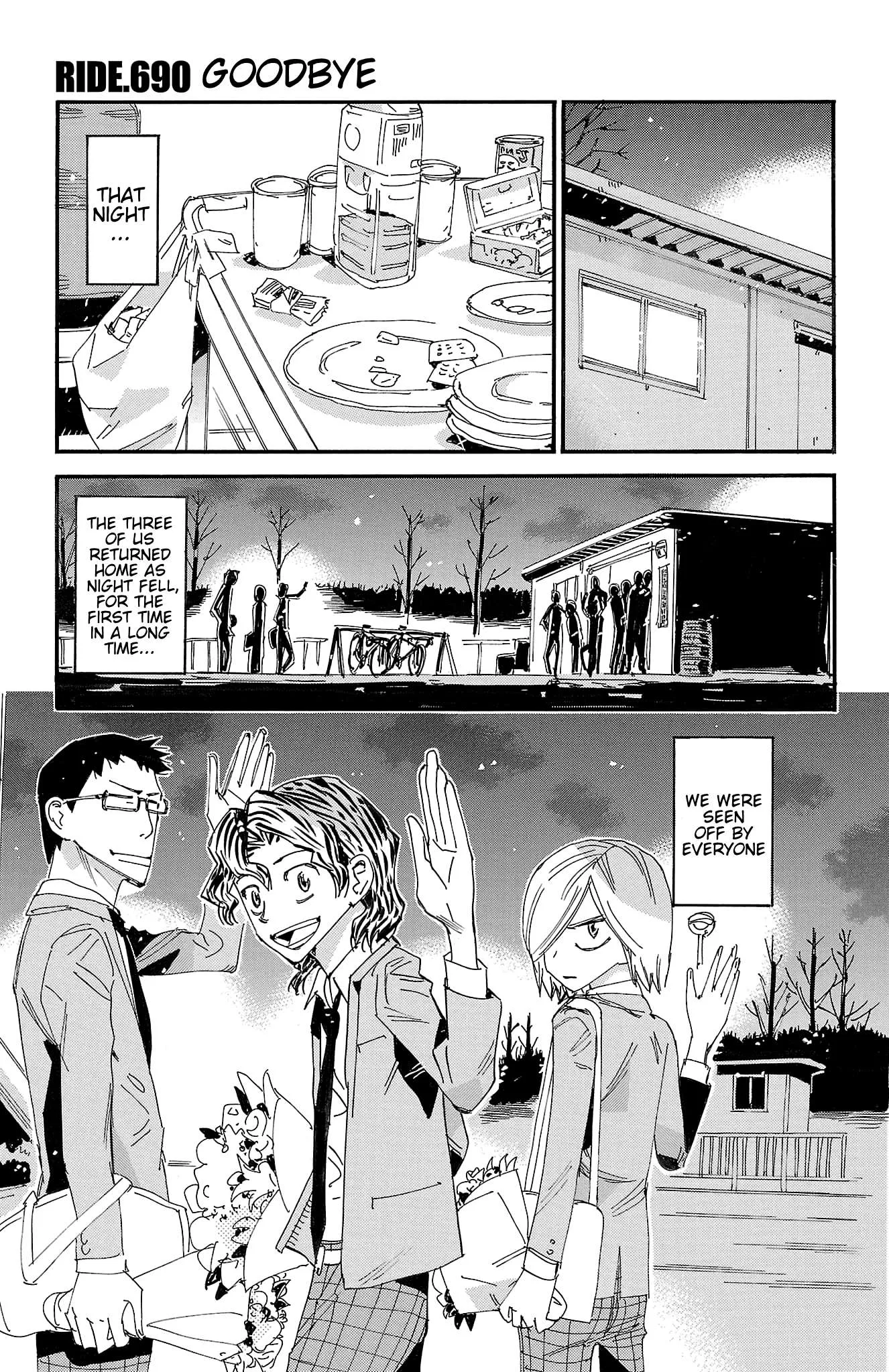 Yowamushi Pedal Chapter 690 page 1