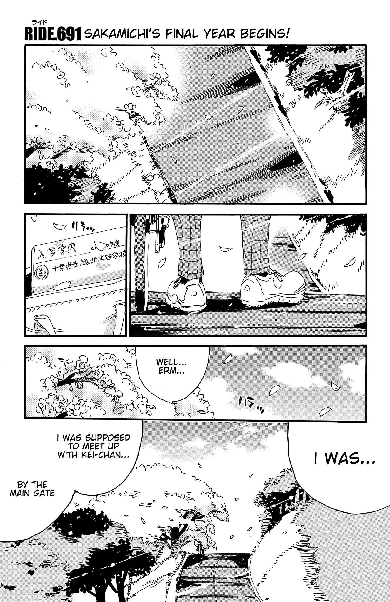 Yowamushi Pedal Chapter 691 page 1