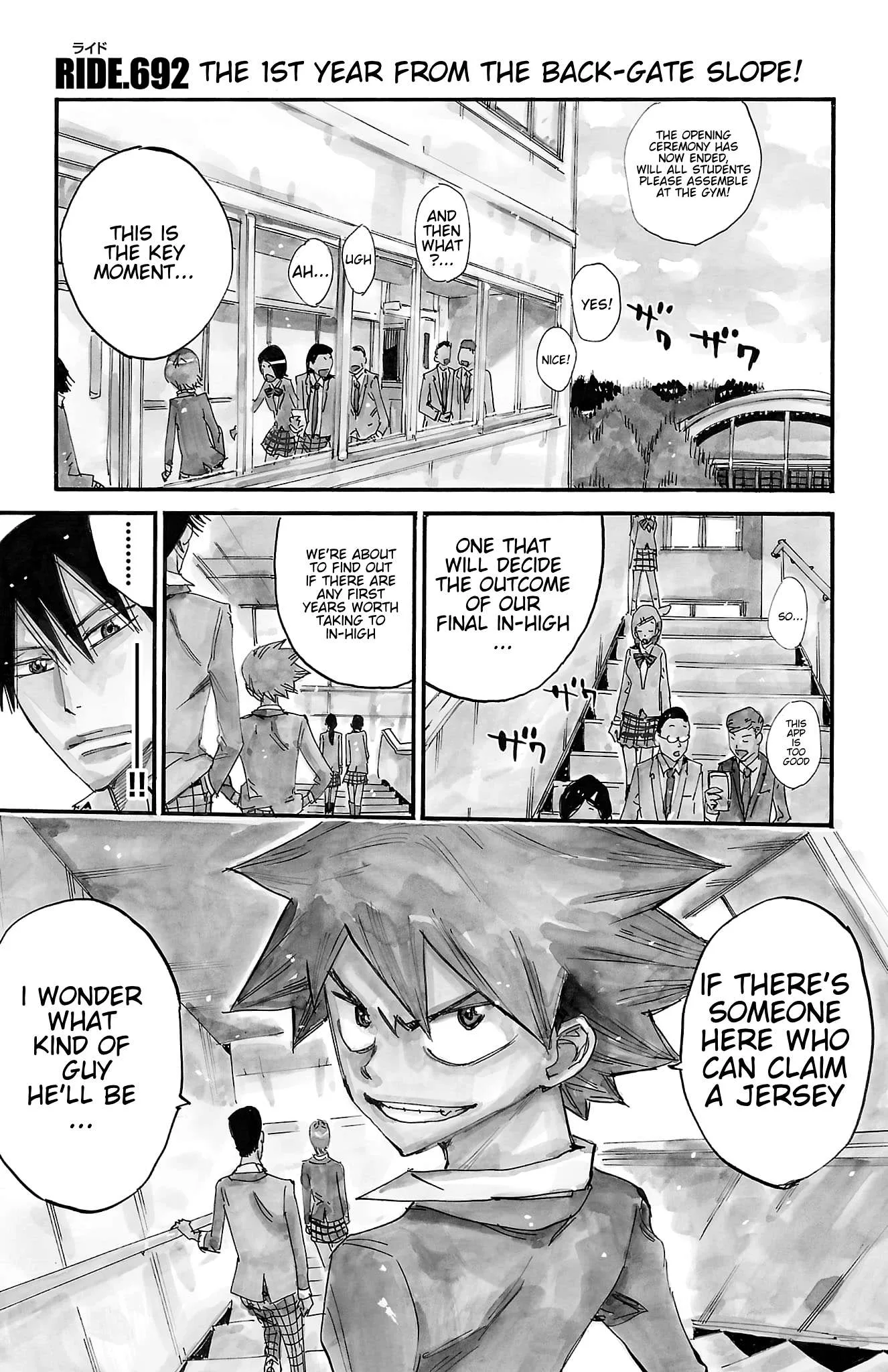 Yowamushi Pedal Chapter 692 page 1