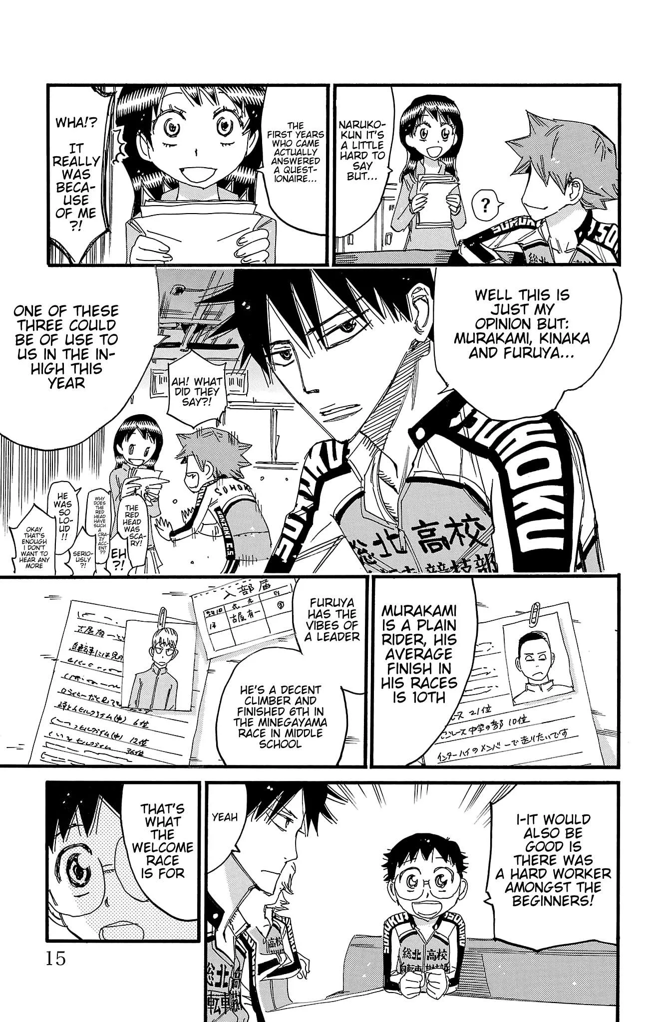 Yowamushi Pedal Chapter 695 page 15