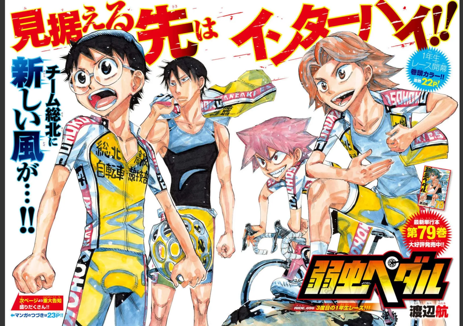 Yowamushi Pedal Chapter 696 page 1