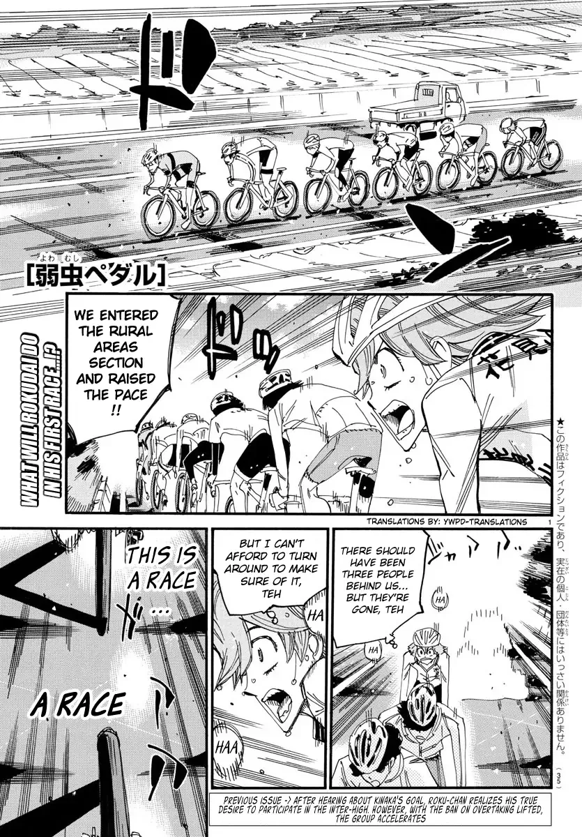 Yowamushi Pedal Chapter 698 page 1