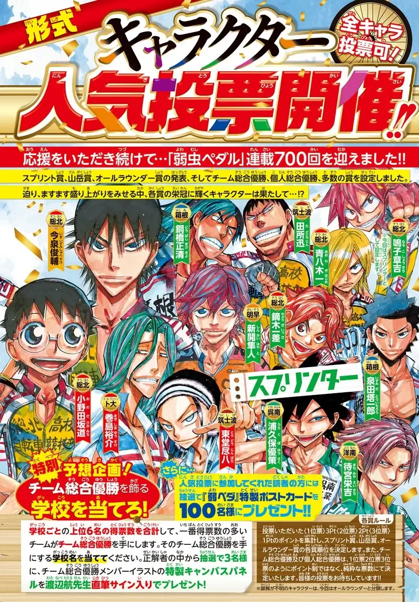 Yowamushi Pedal Chapter 700 page 5