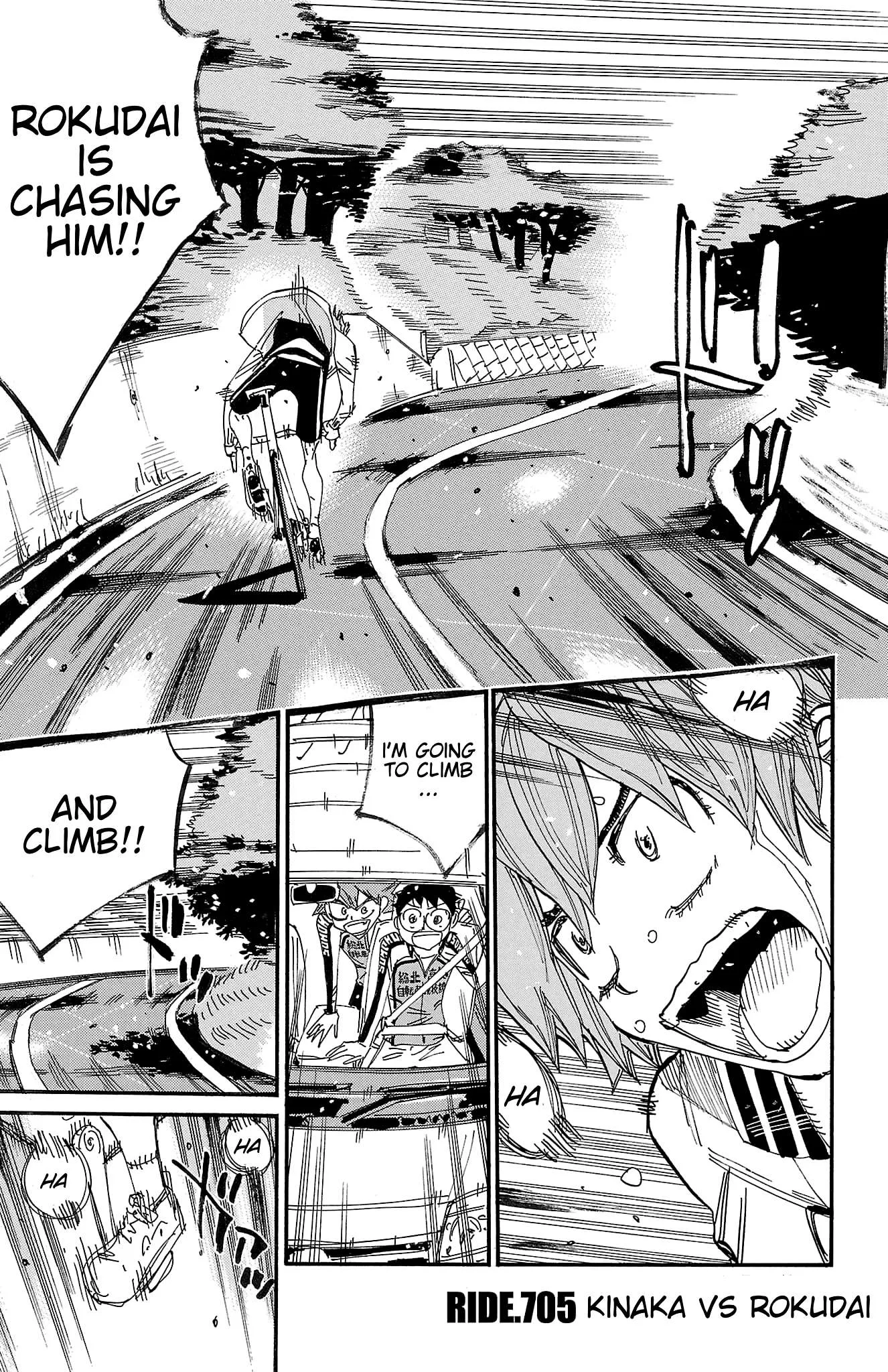 Yowamushi Pedal Chapter 705 page 1