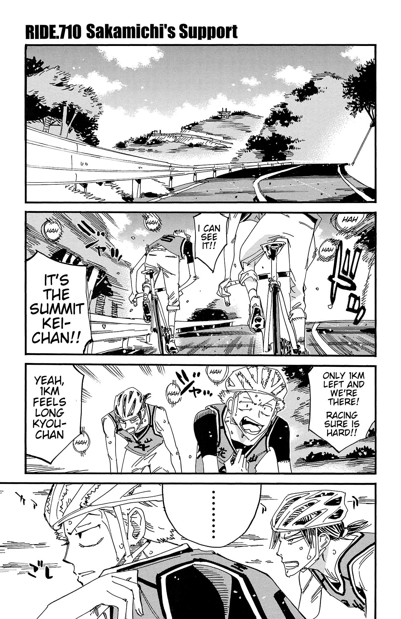 Yowamushi Pedal Chapter 710 page 1